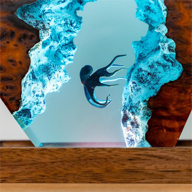 3D Octopus Resin Night Light
